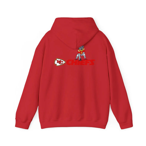 Grateful Dead - Kansas City Chiefs Dancing Bear Two-Sided Unisex Hoodie - Bucs - StealieShop