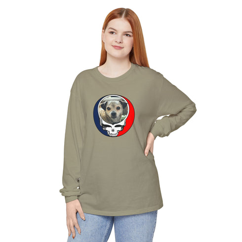 Custom Dog Garment-Dyed Long Sleeve T-Shirt (47)