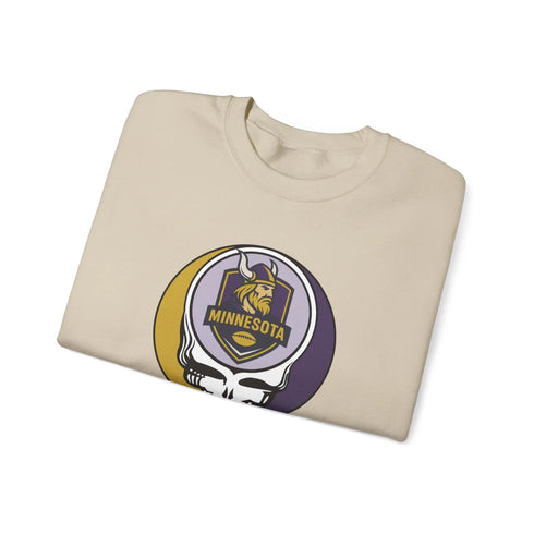 Grateful Dead - Minnesota Vikings Grateful Dead Stealie Crewneck Sweatshirt - StealieShop