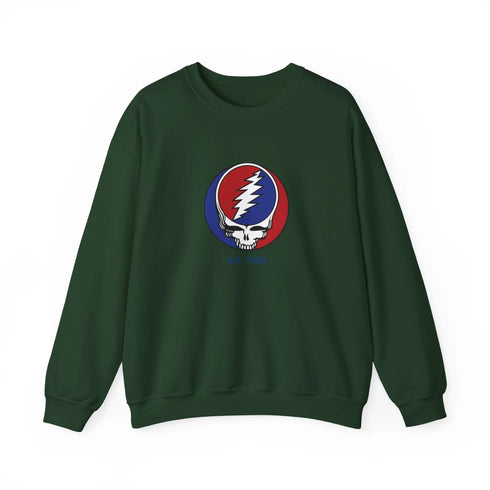 Grateful Dead Est. 1965 Stealie Crewneck Sweatshirt Printify
