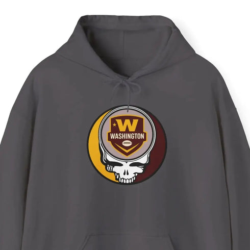 Grateful Dead - Washington Commanders Stealie Grateful Dead Hoodie Sweatshirt - NFL - StealieShop