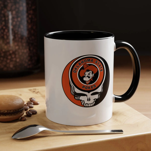 Oklahoma State University Grateful Dead Stealie Coffee Mug (11oz or 15oz) - StealieShop