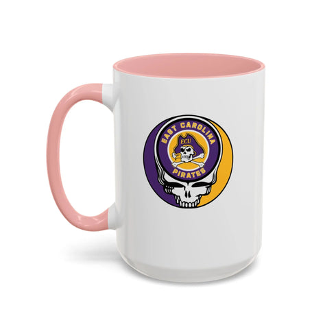 East Carolina University Pirates Grateful Dead Stealie Coffee Mug (11oz or 15oz) - StealieShop
