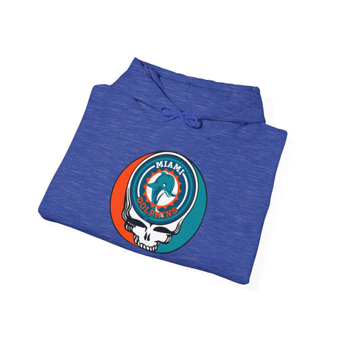 Miami Dolphins Original Stealie Grateful Dead Hooded Sweatshirt - NFL
