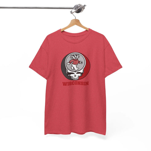 Grateful Dead - Wisconsin Dancing Badger Stealie Grateful Dead T-Shirt - StealieShop