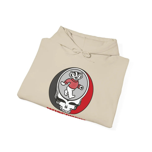 Grateful Dead - Dancing Badger Grateful Dead Unisex Heavy Blend Hoodie - Hooded Sweatshirt - Wisconsin - StealieShop