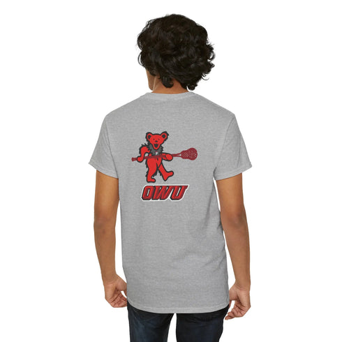Grateful Dead - Ohio Wesleyan Lacrosse Stealie Two-Sided Grateful Dead T-Shirt - StealieShop