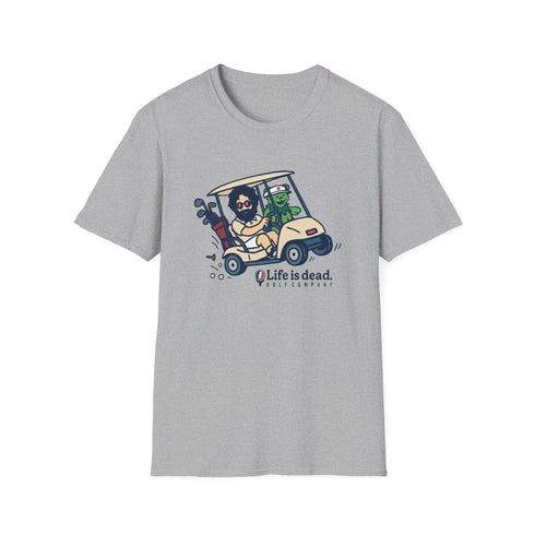 Grateful Dead - Joy Ridin' Jerry and The Bear Life is dead. Golf Company T-Shirt - StealieShop