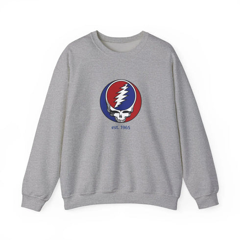 Grateful Dead Est. 1965 Stealie Crewneck Sweatshirt Printify