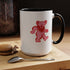 Grateful Dead - Pink Dancing Bear Stealie Coffee Mug - StealieShop