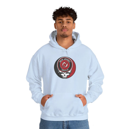 New Jersey Devils Grateful Dead Unisex Heavy Blend Hoodie StealieShop