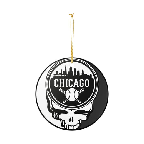 Chicago Baseball Baseball Stealie Christmas Ornament - StealieShop