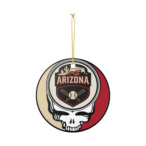 Grateful Dead - Arizona Baseball Stealie Christmas Ornament - StealieShop