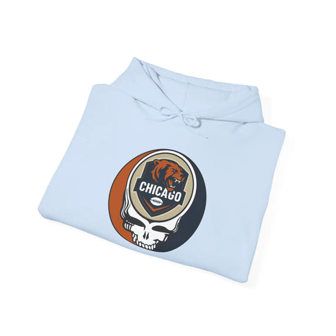 Grateful Dead - Chicago Bears Stealie Grateful Dead Hooded Sweatshirt - NFL - StealieShop