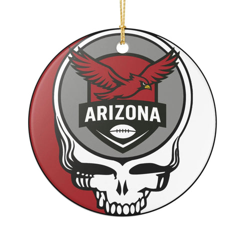 Grateful Dead - Arizona Football Stealie Christmas Ornament - StealieShop