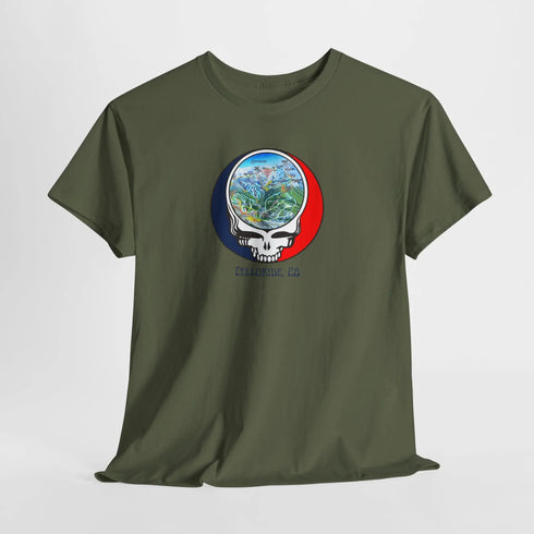 Telluride Trail Map Stealie Grateful Dead T-Shirt