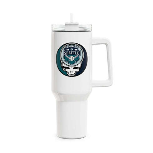 Grateful Dead - Seattle Mariners "Fat Man" Tumbler, Double Insulated 40oz Travel Mug - StealieShop