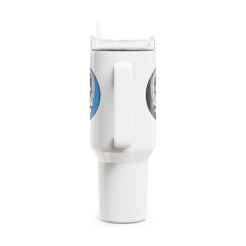 Grateful Dead - Carolina Panthers Stealie "Fat Man" Tumbler, Double Insulated 40oz Travel Mug - StealieShop