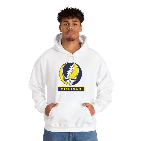 University of Michigan Grateful Dead Unisex Heavy Blend Hoodie StealieShop
