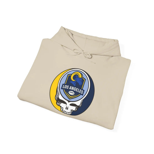 Grateful Dead - Los Angeles Rams Stealie Grateful Dead Hooded Sweatshirt - NFL - StealieShop