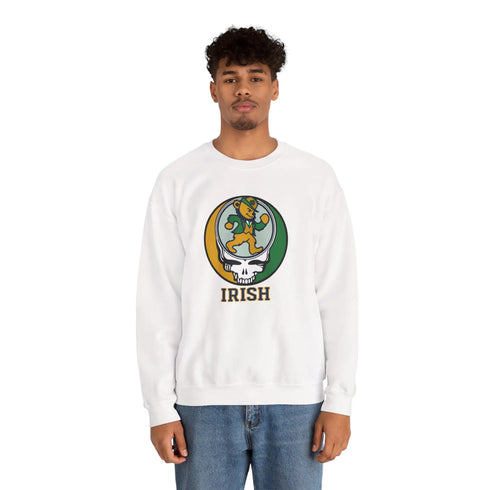 Grateful Dead - The Irish Dancing Leprechaun Stealie Crewneck Sweatshirt - StealieShop