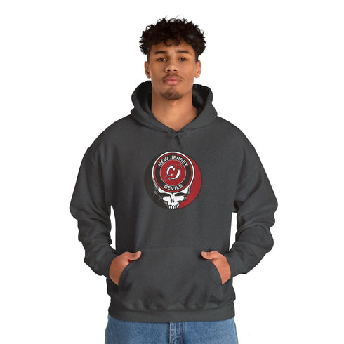 New Jersey Devils Grateful Dead Unisex Heavy Blend Hoodie StealieShop
