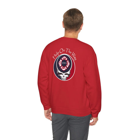 Elizabeth Fire Department Grateful Dead Stealie Crewneck Sweatshirt StealieShop