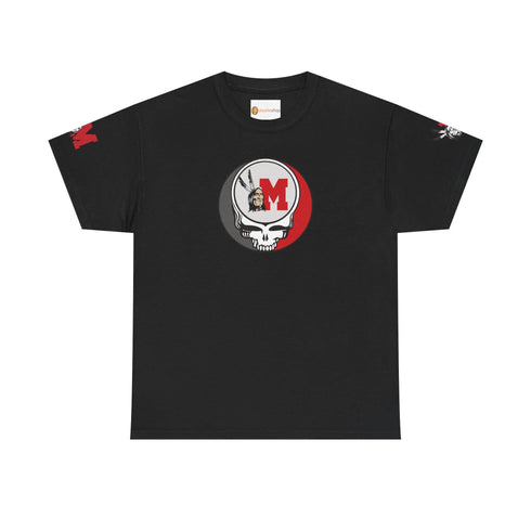 Grateful Dead - Miami of Ohio Redskins Grateful Dead T-Shirt with Sleeve Graphics - StealieShop