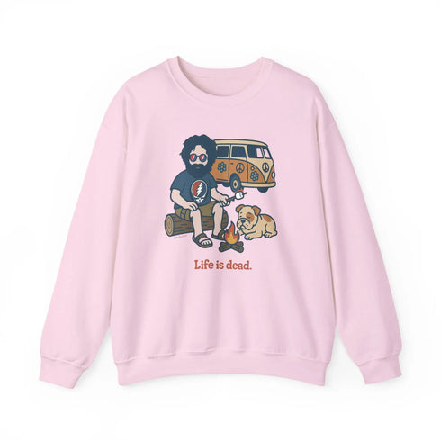 Grateful Dead - Jerry and Frank are Camping | Life is dead. Crewneck Sweatshirt - StealieShop