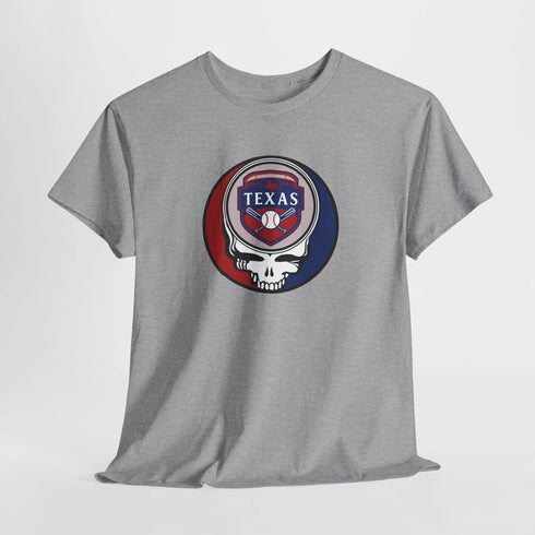Grateful Dead - Texas Rangers Grateful Dead Steal Your Face T-Shirt - MLB - StealieShop