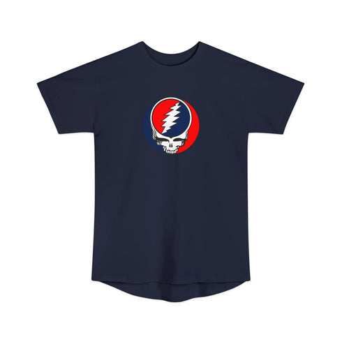 TALL - Classic Grateful Dead Stealie Unisex Long Body Urban Tee - StealieShop