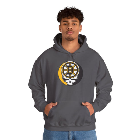 Boston Bruins Logo Stealie Grateful Dead Hoodie