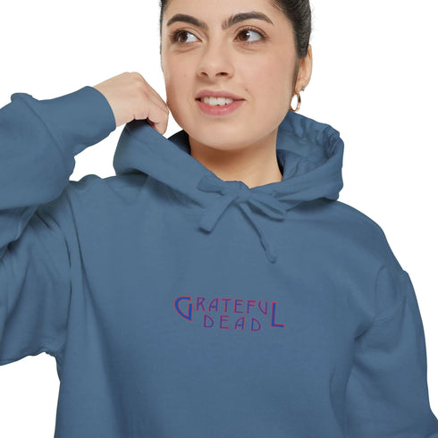 Grateful Dead - Tie-Dye Bear Vineyard Collection Two-Sided Unisex Garment-Dyed Hoodie - StealieShop