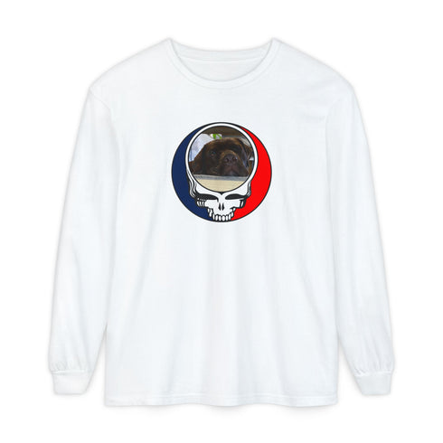 Custom Dog Garment-Dyed Long Sleeve T-Shirt (146)
