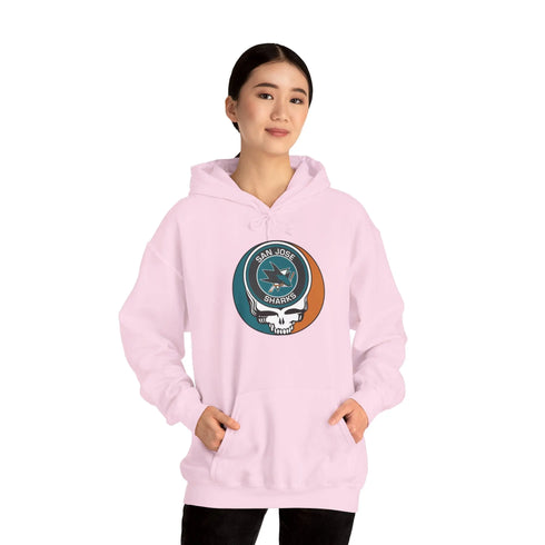 San Jose Sharks Grateful Dead Unisex Heavy Blend Hoodie StealieShop