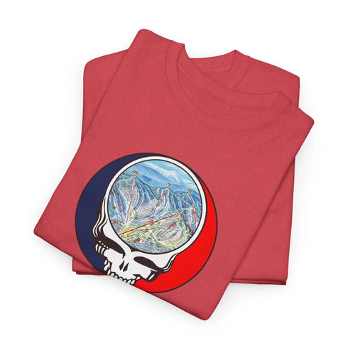 Sunday River Trail Map Stealie Grateful Dead T-Shirt