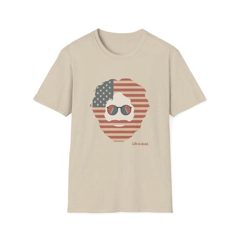 Grateful Dead - Stars & Stripes Jerry Life is dead. T-Shirt - StealieShop