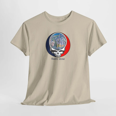 Mount Snow Trail Map Stealie Grateful Dead T-Shirt