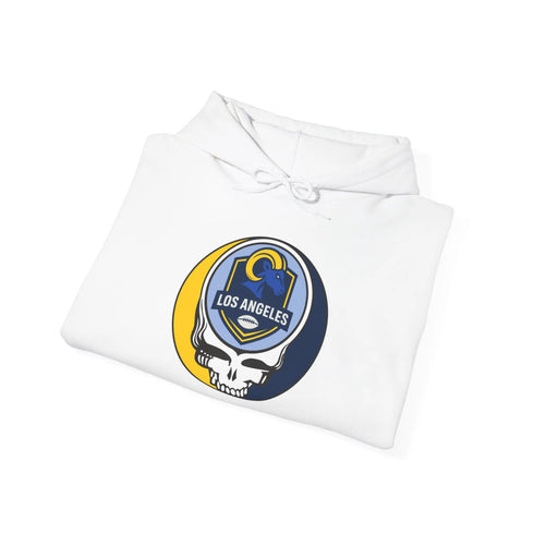 Grateful Dead - Los Angeles Rams Stealie Grateful Dead Hooded Sweatshirt - NFL - StealieShop