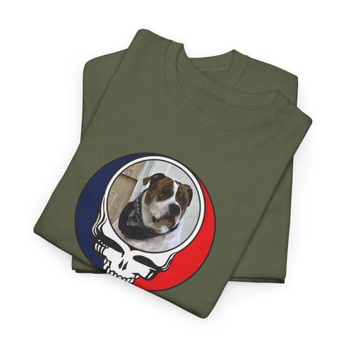Custom Dog Stealie Unisex Grateful Dead T-Shirt (111)