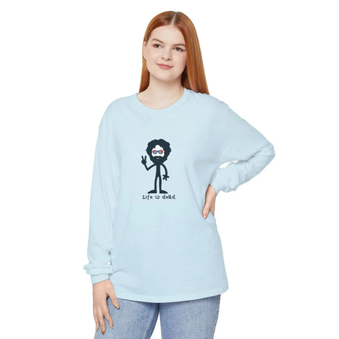 Grateful Dead - Peace Loving Jerry Vineyard Collection Garment-Dyed Long Sleeve T-Shirt - StealieShop