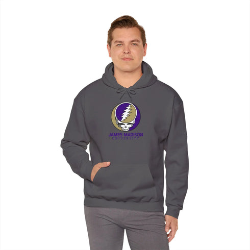 James Madison University Grateful Dead Hoodie - Hooded Sweatshirt - JMU StealieShop