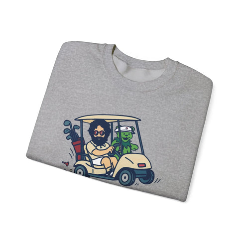 Grateful Dead - Joy Ridin' Jerry and The Bear | Life is dead. Crewneck Sweatshirt - StealieShop