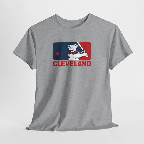 Cleveland Guardians Dancing Bear MLB Logo Unisex Grateful Dead T-Shirt