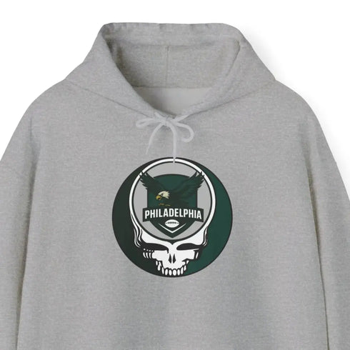 Grateful Dead - Philadelphia Eagles Stealie Grateful Dead Hoodie Sweatshirt - NFL - StealieShop