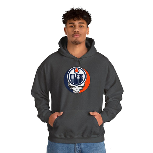 Edmonton Oilers Grateful Dead Unisex Heavy Blend Hoodie - StealieShop