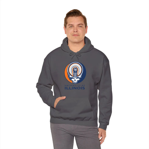 Grateful Dead - Chief Illiniwek Unisex Heavy Blend Hoodie - StealieShop