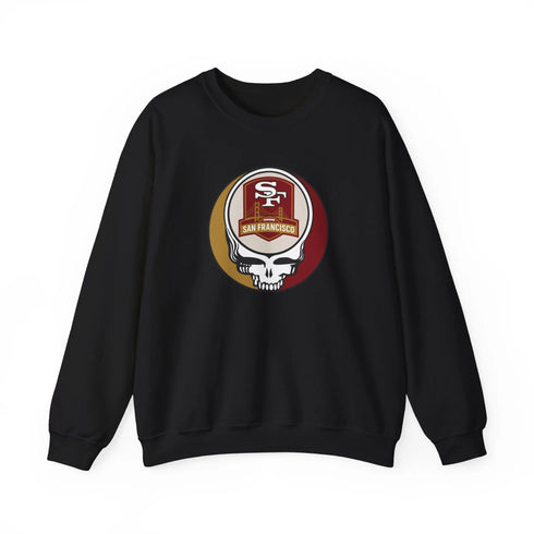 Grateful Dead - San Franisco 49ers Grateful Dead Stealie Crewneck Sweatshirt - StealieShop