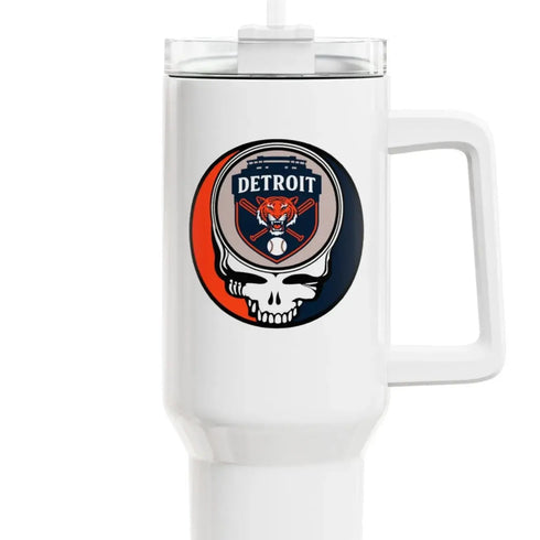 Grateful Dead - The Ballpark Collection: Detroit Baseball Edition "Fat Man" Tumbler, Double Insulated 40oz Travel Mug - StealieShop