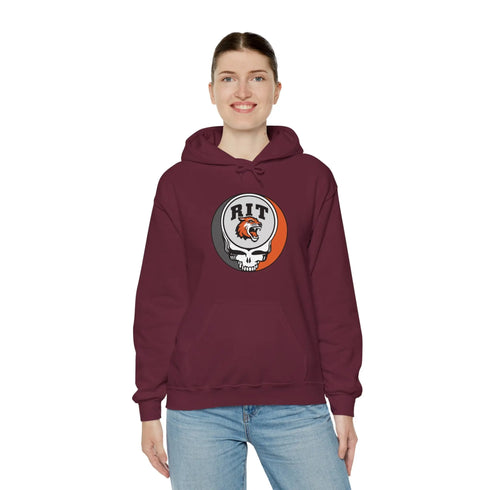 Rochester Institute of Technology Grateful Dead Unisex Heavy Blend Hoodie - RIT StealieShop